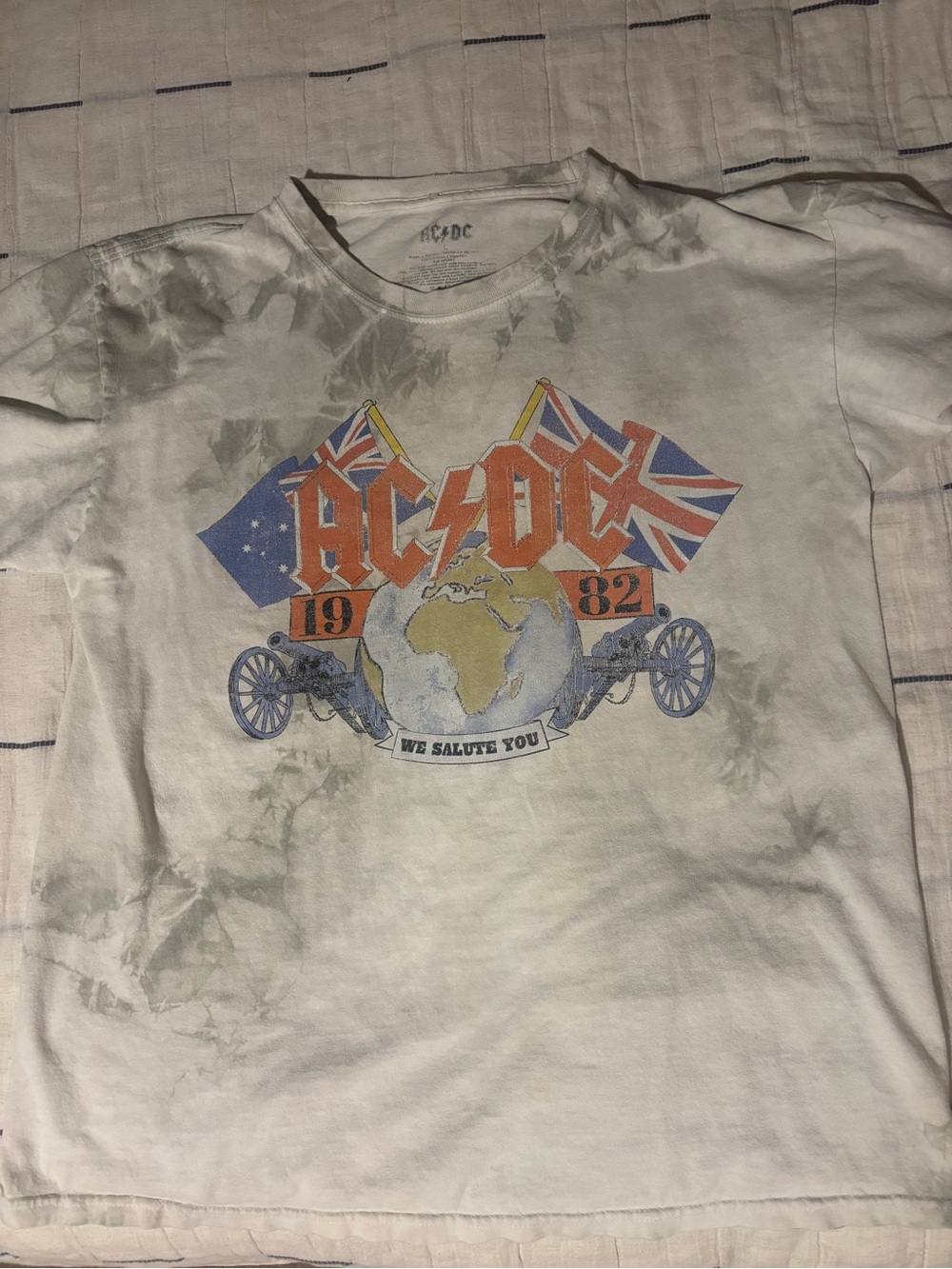 AC/DC Y2K Tee - White/Multi